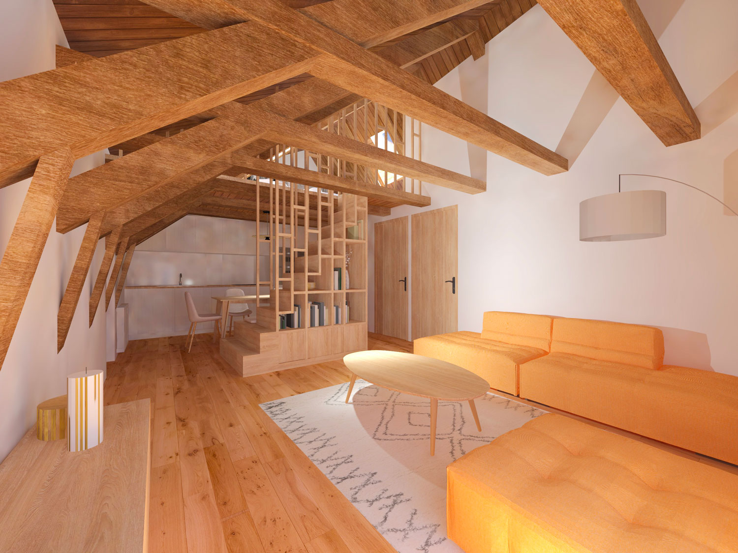 réhabilitation combles en appartement